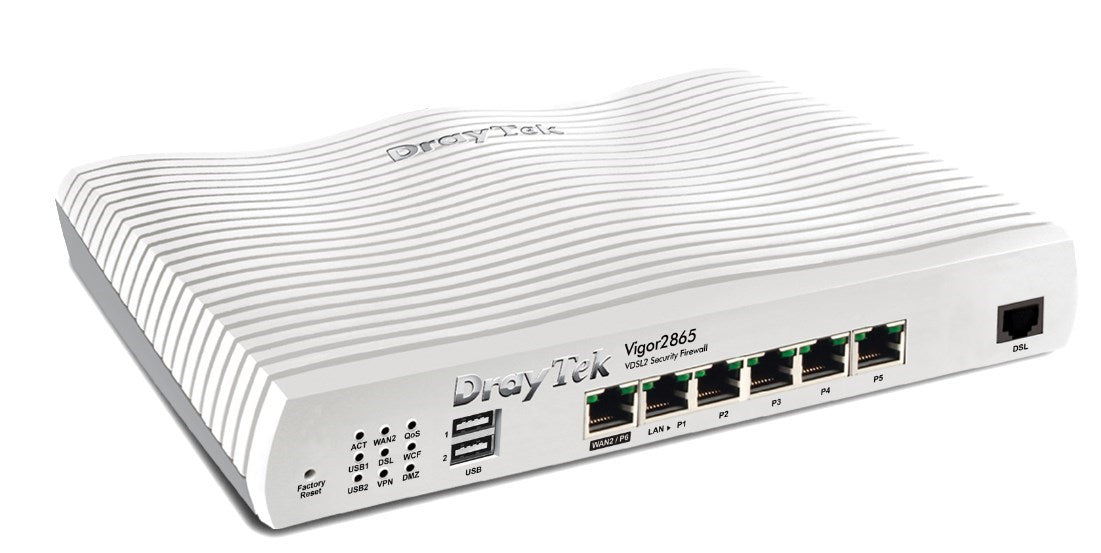 DrayTek Vigor 2865 Supervectoring Modem Security Firewall VPN Router Annex-B DrayTek Vigor 2865 Supervectoring Modem Security Firewall VPN Router Annex-B